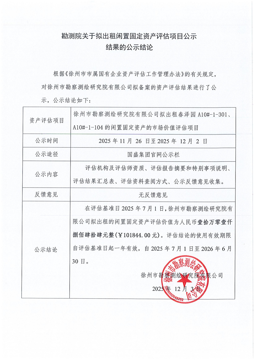 勘測院關(guān)于擬出租閑置固定資產(chǎn)評估項目公示結(jié)果的公示結(jié)論_01_副本.jpg